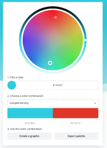 canva screenshot of the color picker